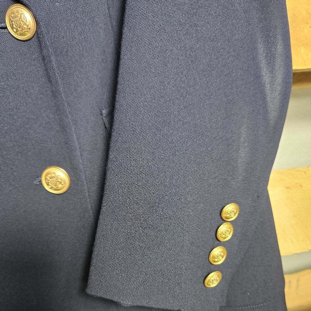 Lauren Ralph Lauren Dark Blue Blazer with Gold Accents - Picture 4 of 9